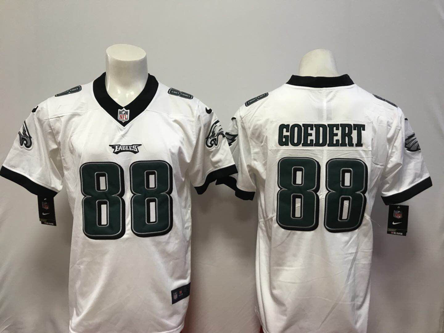 Men Philadelphia Eagles #88 Goedert White Vapor Untouchable Player Nike Limited NFL Jerseys->philadelphia eagles->NFL Jersey